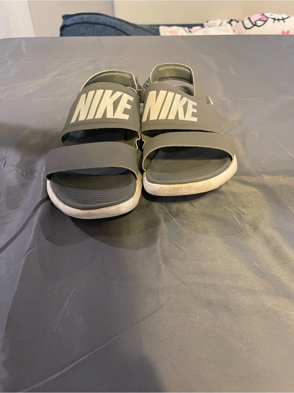 Nike Grey  and White Women’s Sport Sandals